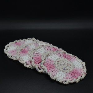 Hand Crafted Crochet coasters set of four